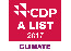 Logo CDP A List Climate Stamp