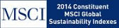 MSCI. 2014 Constituent. MSCI Global Sustainability Indexes.