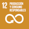 ODS Nº 12: Producción y consumo responsables Imagen correspondiente al Objetivo de Sostenibilidad número 12, Producción y consumo responsables