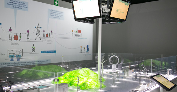 Exposición maqueta del sistema eléctrico