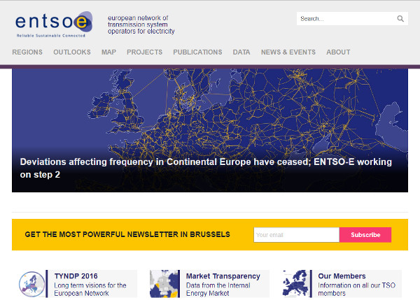 ENTSO-E Transparency Platform ENTSO-E Transparency Platform