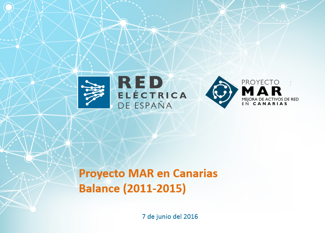 Portada Proyecto MAR en CAnarias. Balance 2011-2015 Abrir documento en nueva ventana