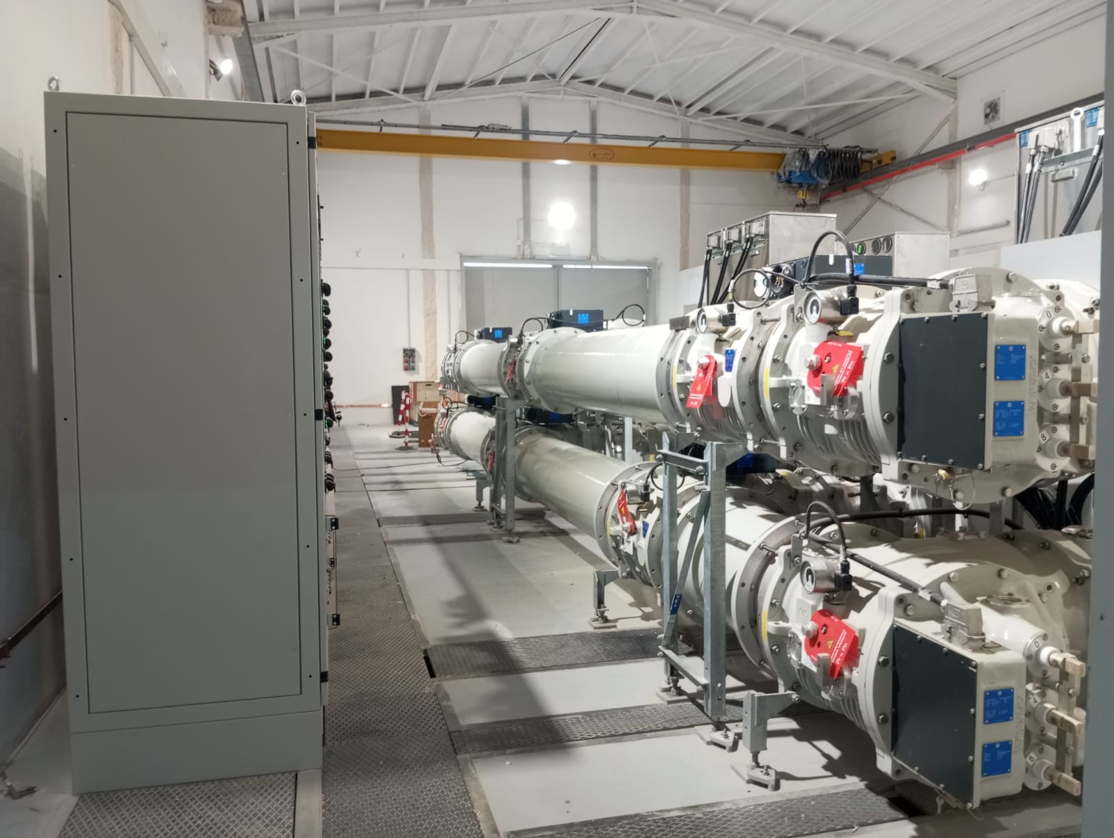 Interior de la subestación Vírgen de África en Ceuta