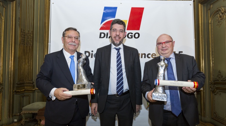 From left to right: José Folgado, Chairman of Red Eléctrica de España; Alberto Nadal, Secretary of State for Energy of Spanish Government, and François Brottes, Chairman of the Réseau de Transport d’Électricité Management Board. / Fernando Pérez
