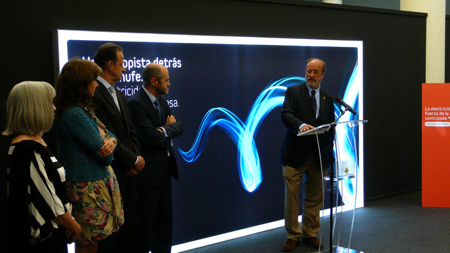 Inauguración de ExpoREE en Valladolid Intervención del alcalde de Valladolid, Francisco Javier León de la Riva, durante la inauguración.