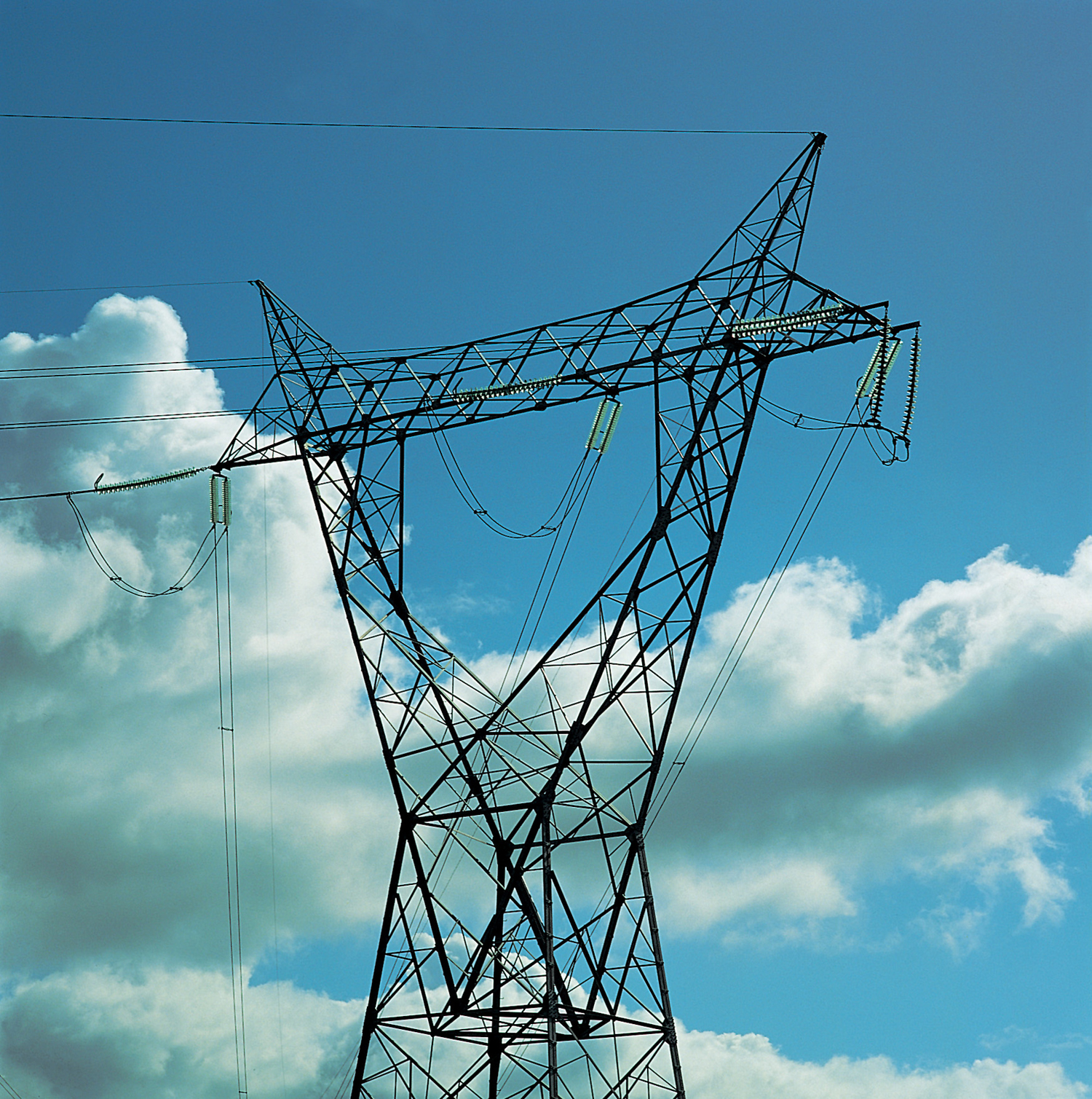 Single-circuit electricity tower of the transmission grid alt