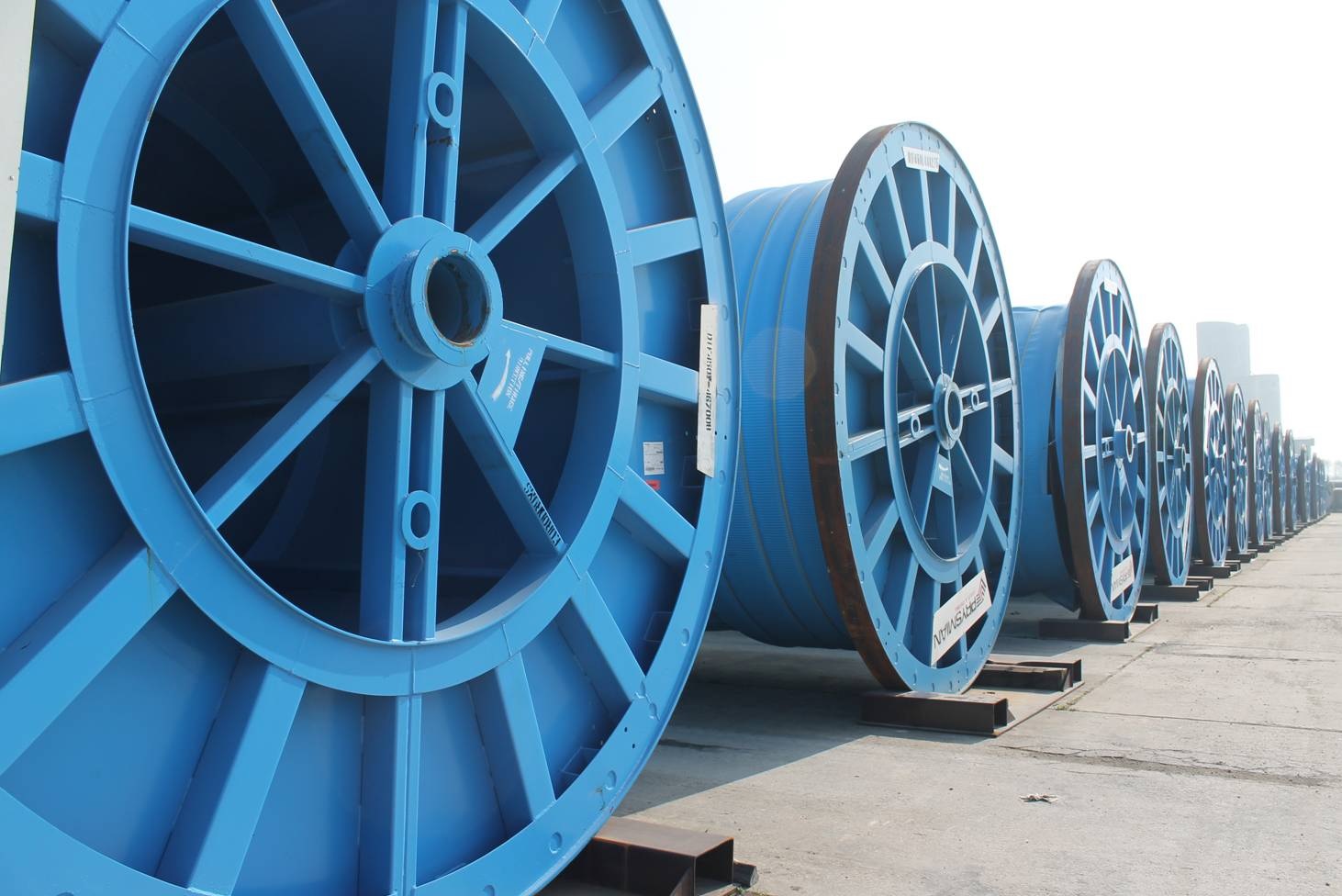 HVDC Cable drums. alt