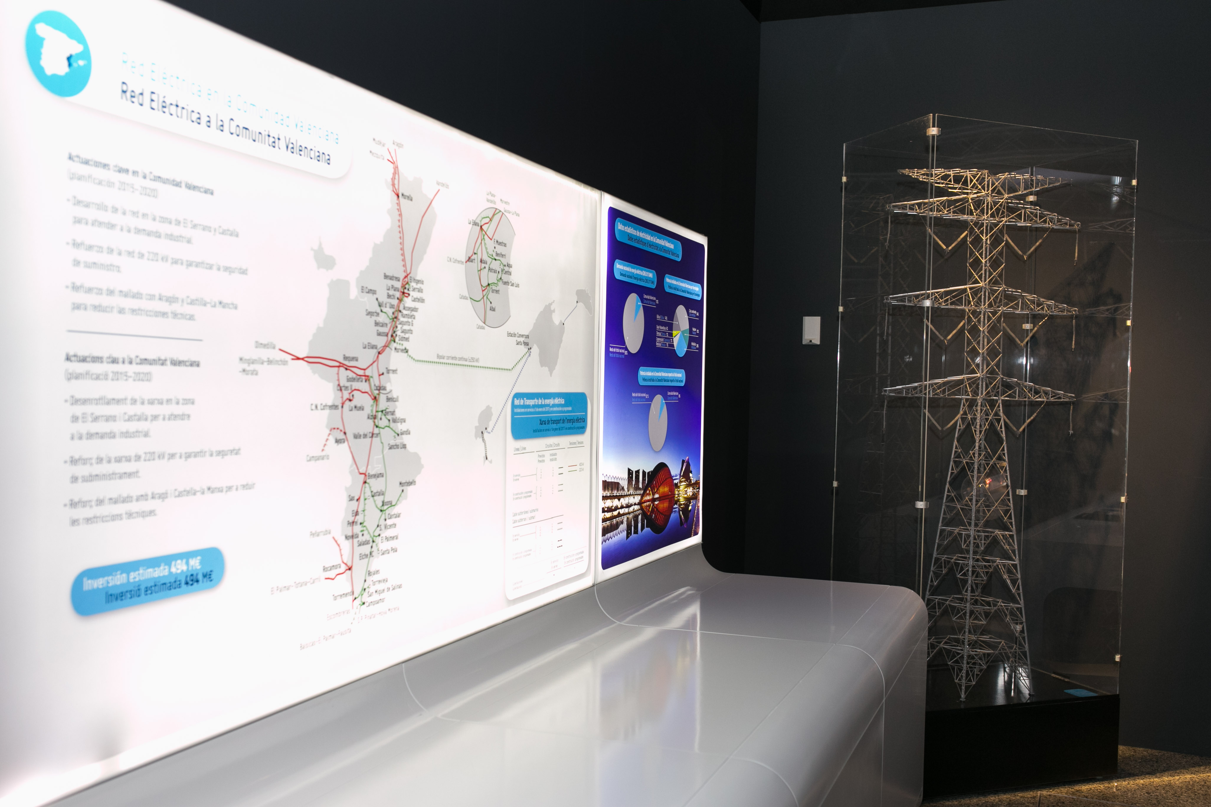 The electrical system Space dedicated to the electrical system in the Valencia Region.