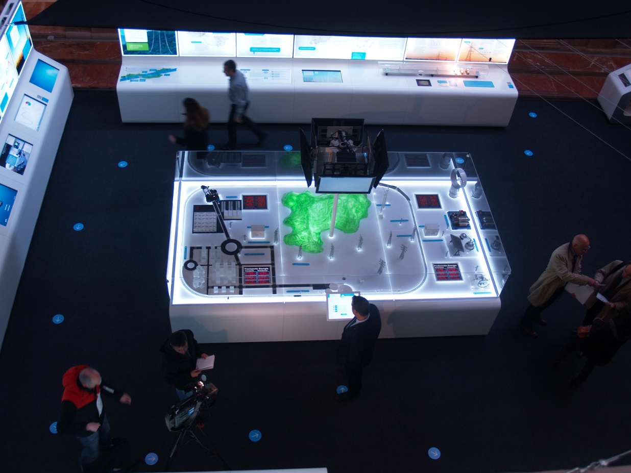 Maqueta del sistema eléctrico Vista general de la maqueta.