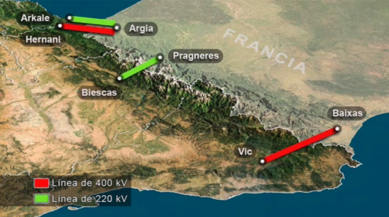Video Interconexión eléctrica España-Francia Ir al video