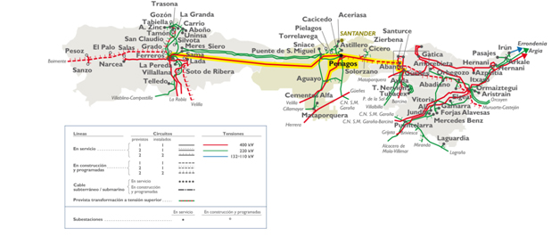 Mapa Ree Red Eléctrica inaugura mañana la subestación de Penagos, una ...