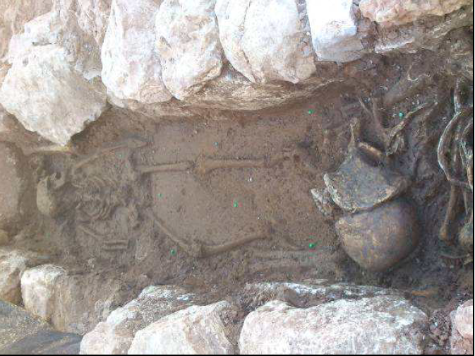 Detalle de la excavación en el yacimiento de Sequer de San Bernat, Alzira