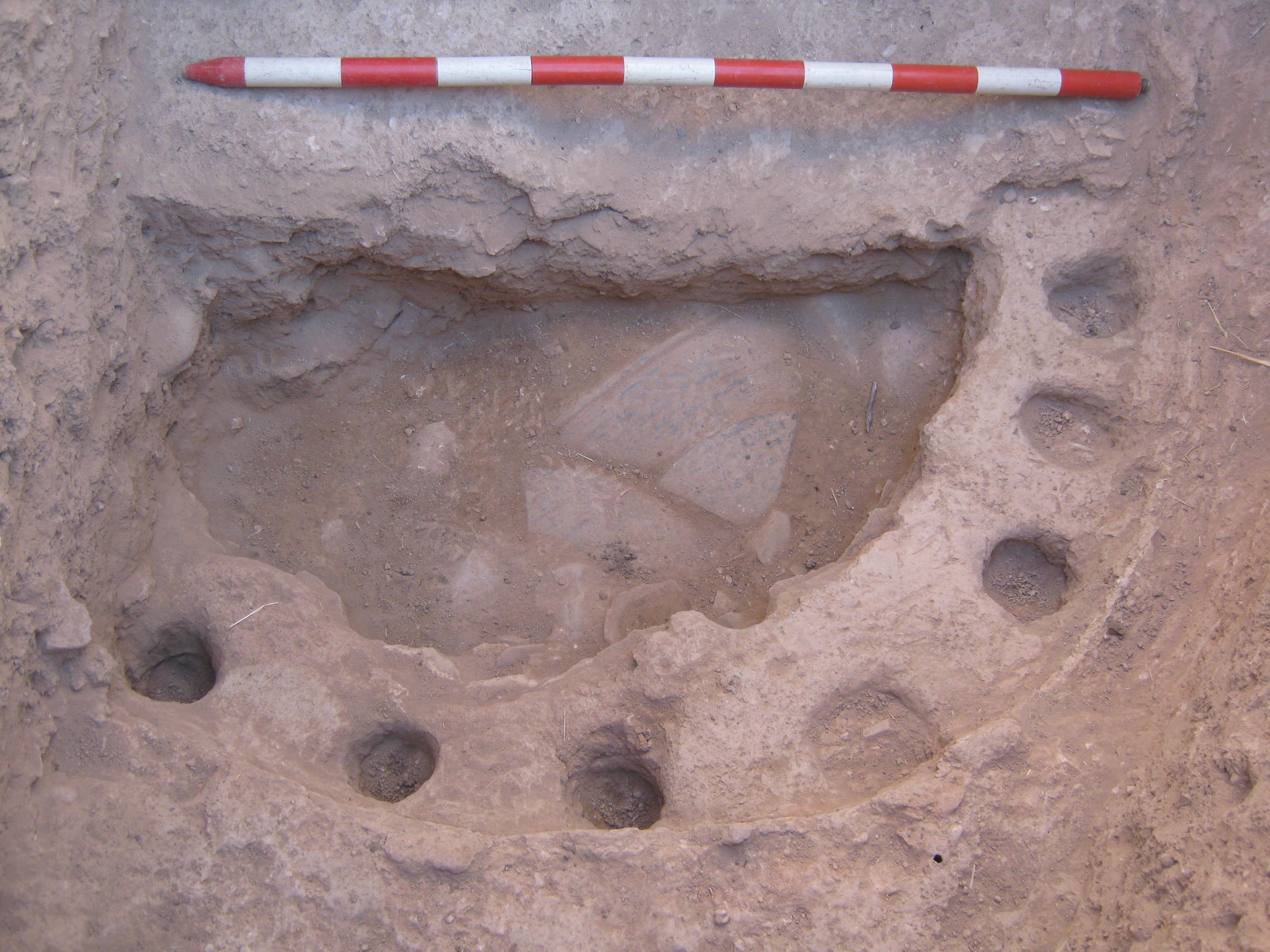 Excavación en el yacimiento de Los Villares, Isturgi 