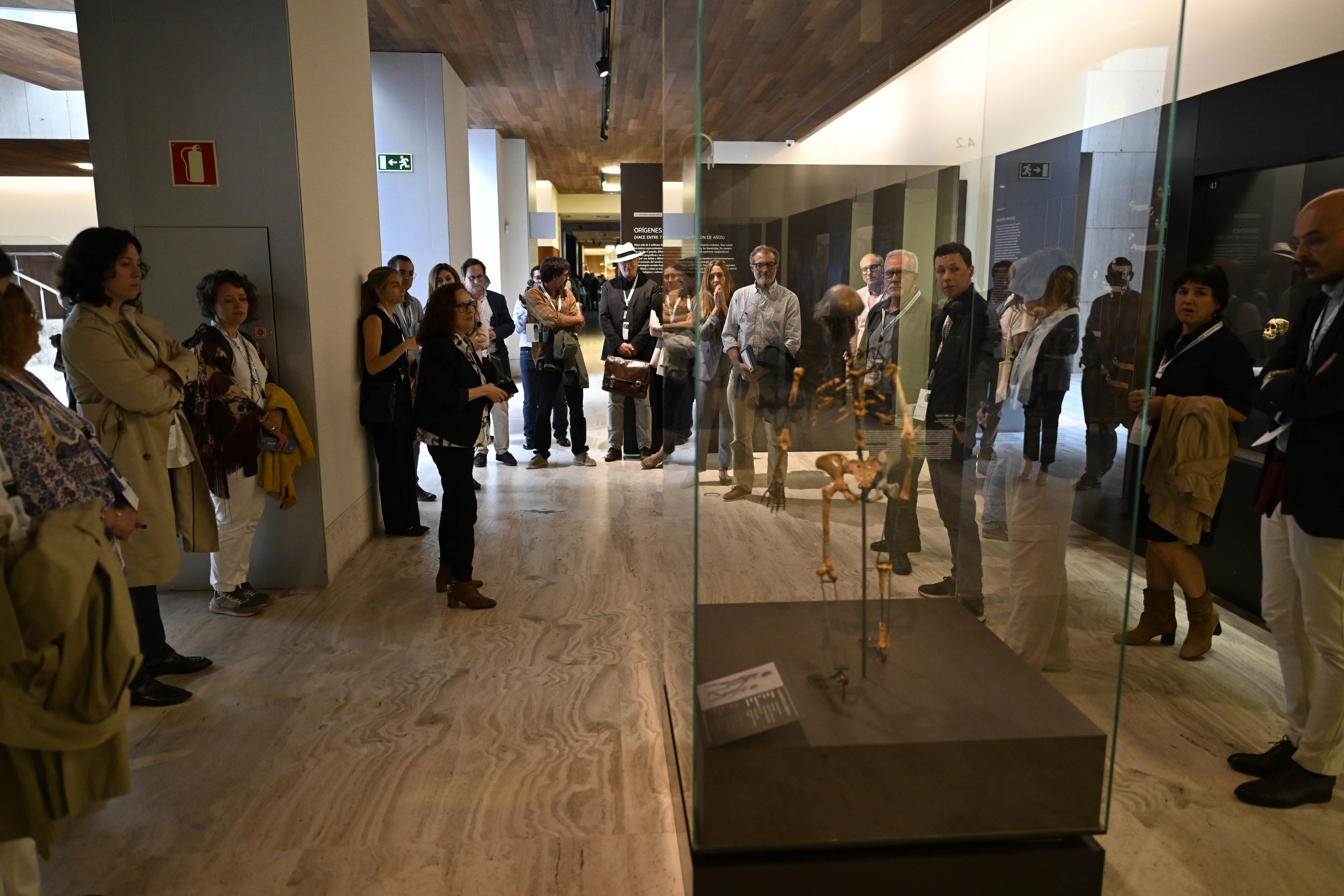 Momento de la visita en el Museo Arqueológico Nacional.