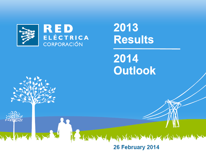 Red Eléctrica Results FY 2013 Cover of report