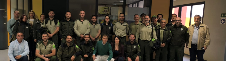 Agentes medioambientales de Extremadura asisten a la formación de prevención de incendios y avifauna de Red Eléctrica en Cáceres. Agentes medioambientales de Extremadura asisten a la formación de prevención de incendios y avifauna de Red Eléctrica en Cáceres.
