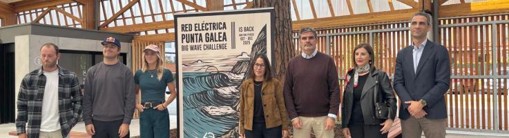 Presentación del 'Red Eléctrica Punta Galea Big Wave Challenge', el campeonato internacional de surf de ola grande más importante del continente