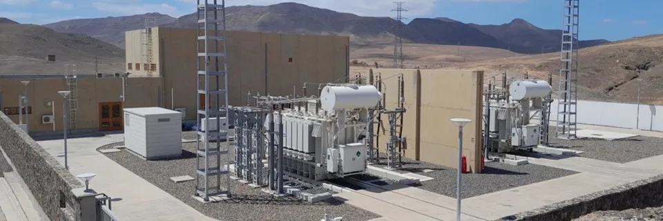 Subestación de Red Eléctrica en Fuerteventura
