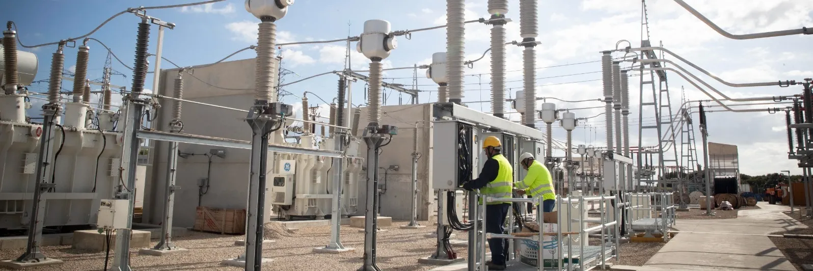 Subestación Red Eléctrica en Es Mercadal