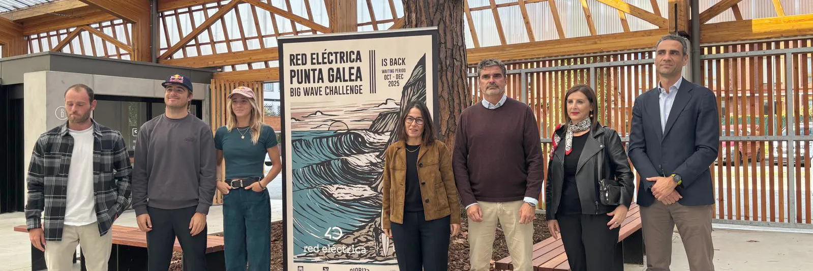 Presentación del 'Red Eléctrica Punta Galea Big Wave Challenge', el campeonato internacional de surf de ola grande más importante del continente