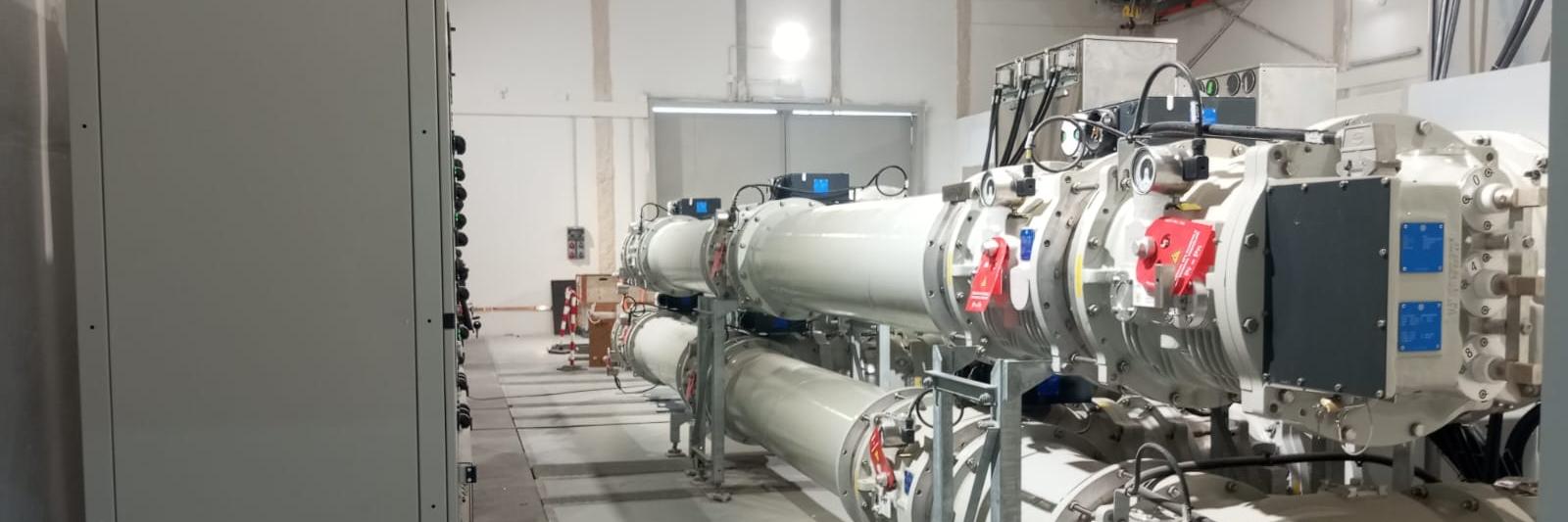 Interior de la subestación Vírgen de África en Ceuta