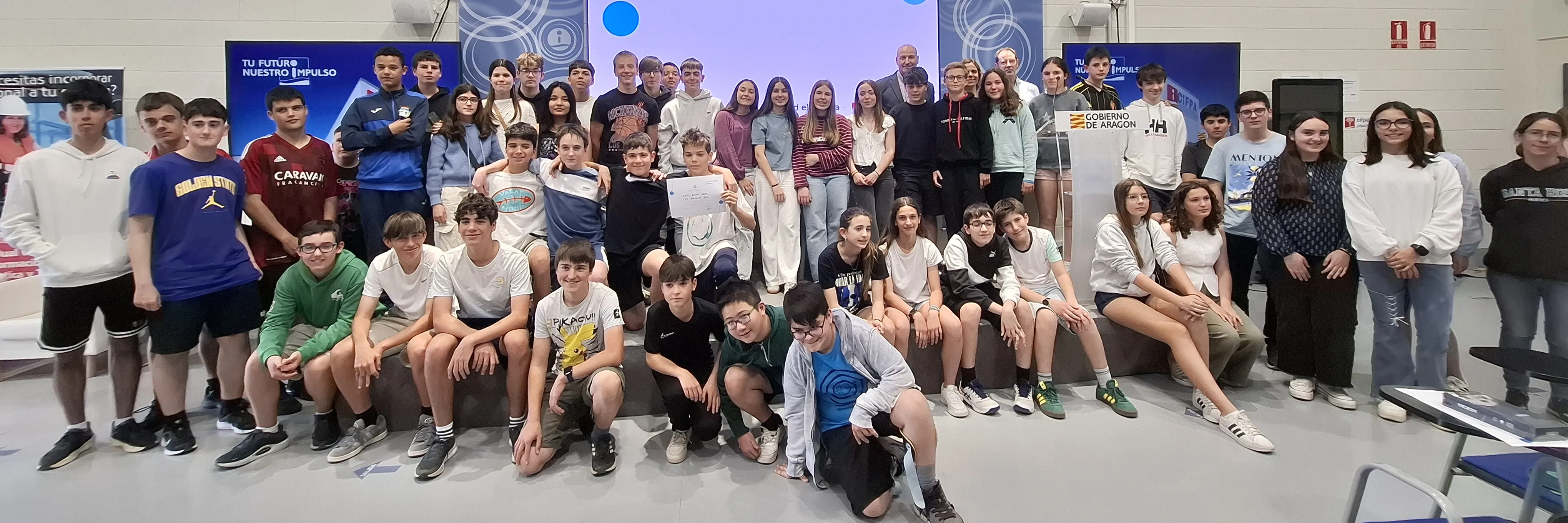 Ganadores de la final de Entreredes en Aragón.