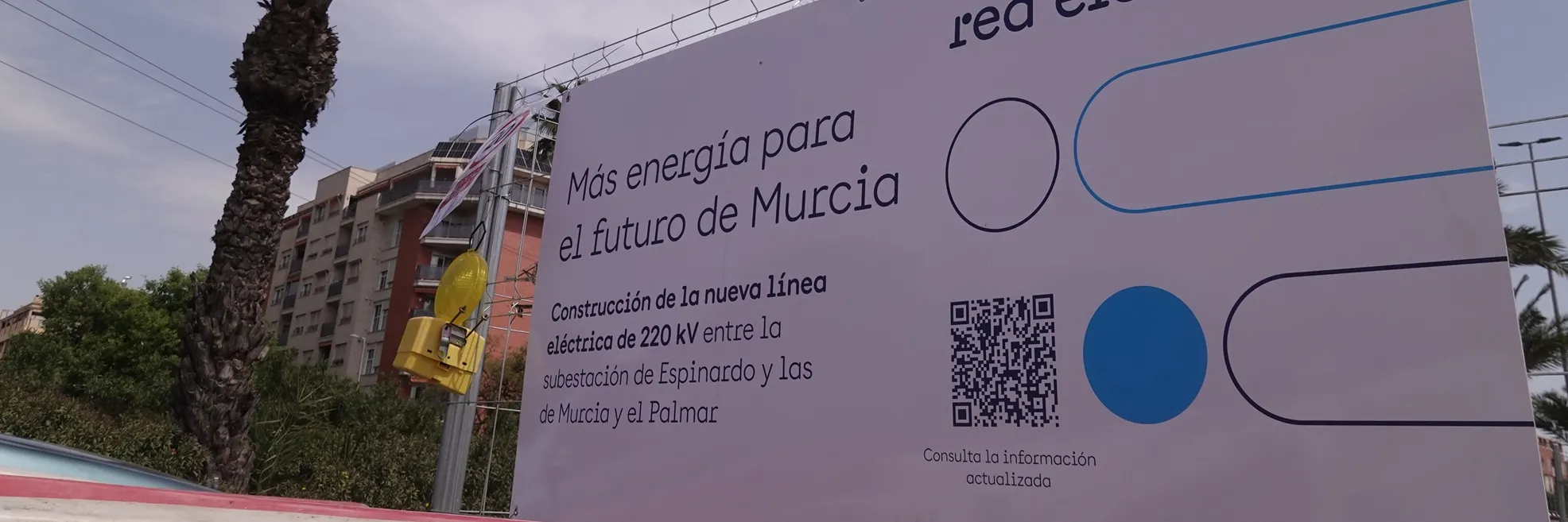 Red Eléctrica aprovecha el parón estival para acelerar la construcción de la nueva línea eléctrica de Espinardo, en la ciudad de Murcia
