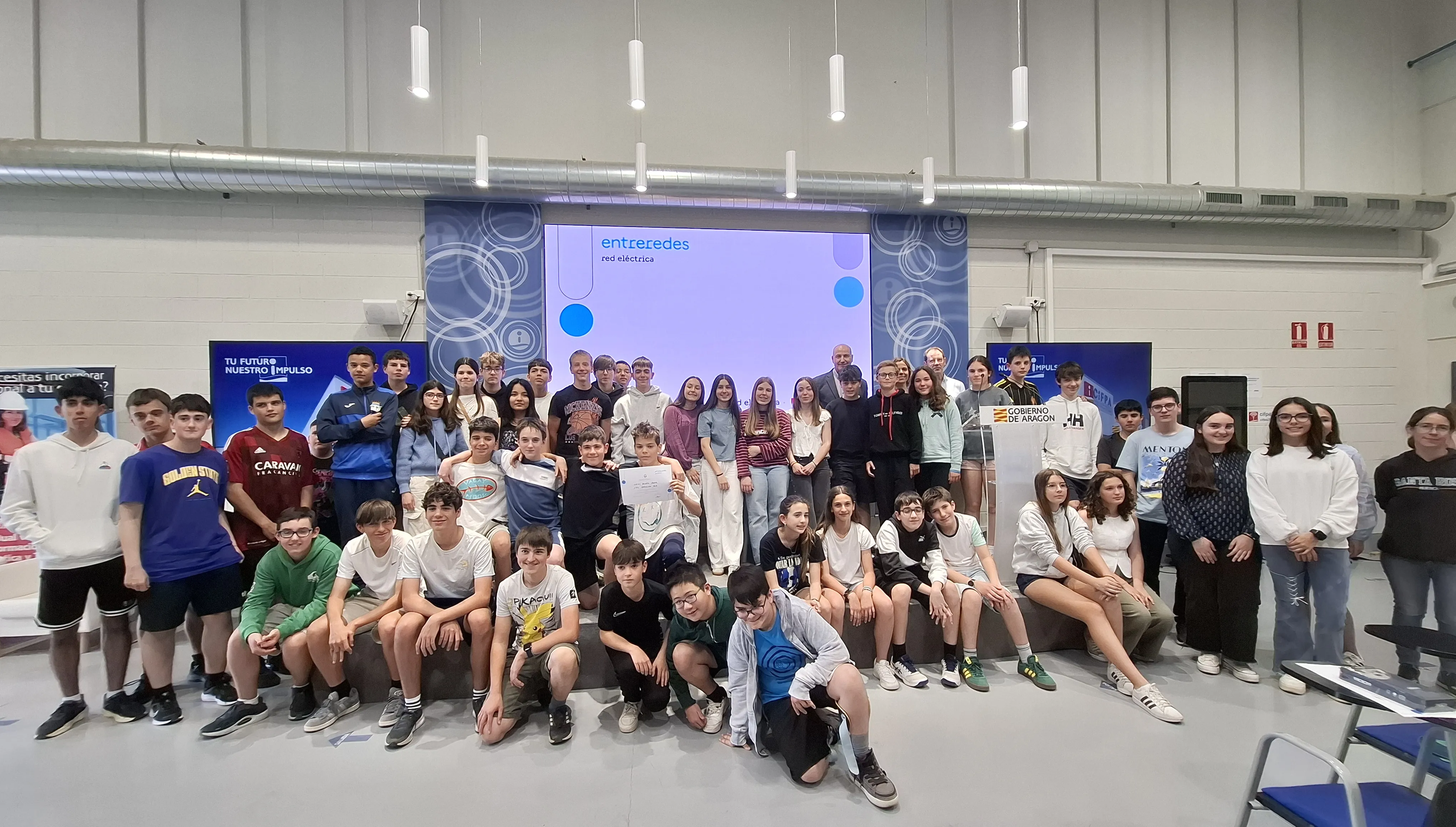 Ganadores de la final de Entreredes en Aragón.