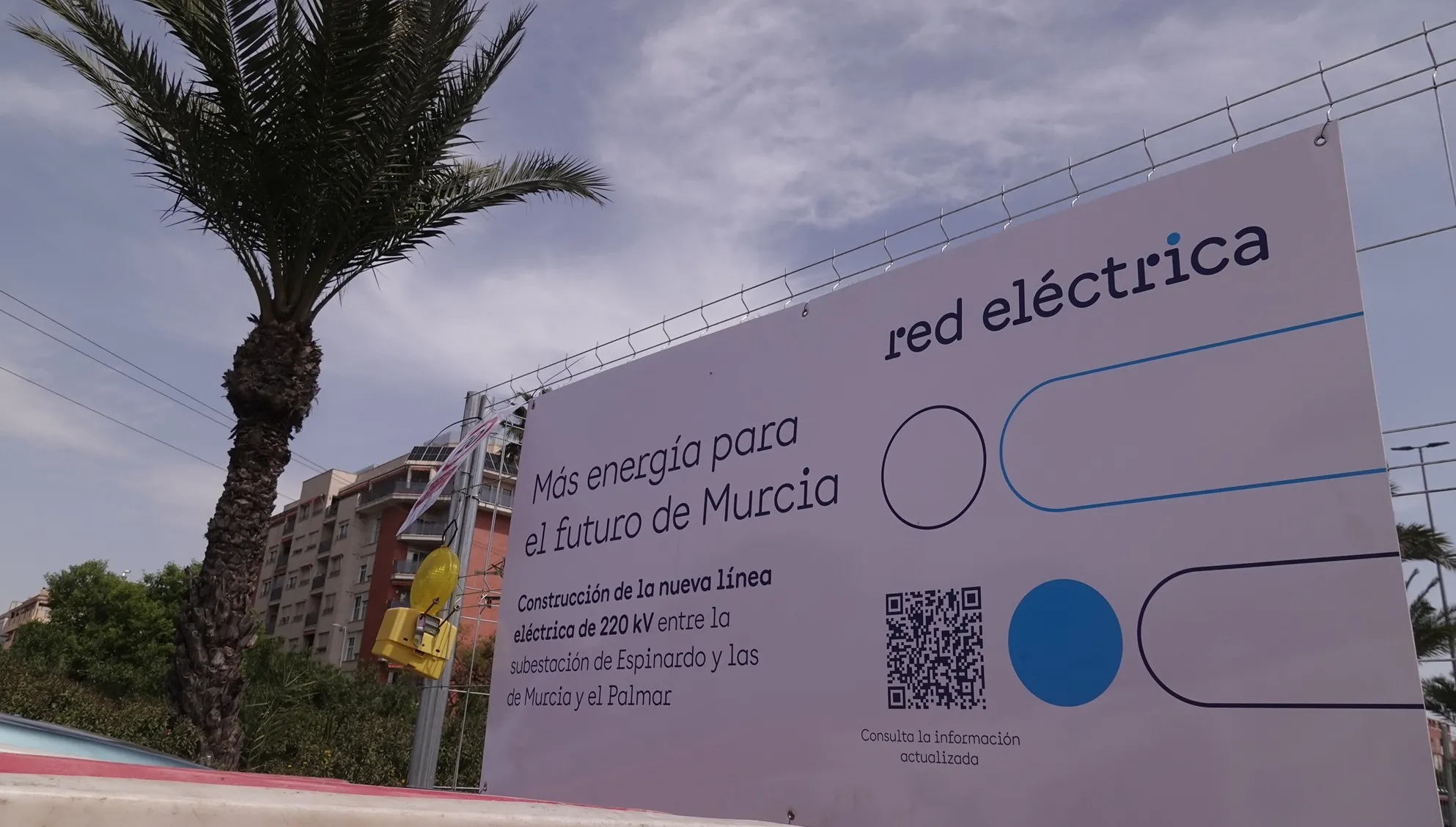 Red Eléctrica aprovecha el parón estival para acelerar la construcción de la nueva línea eléctrica de Espinardo, en la ciudad de Murcia