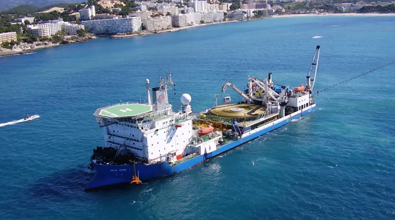 The vessel Giulio Verne 