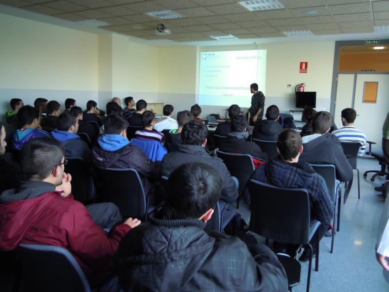 Information sessions in educational centres in Castilla y León.