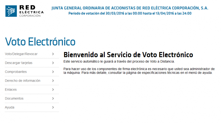 Sistema de voto electrónico