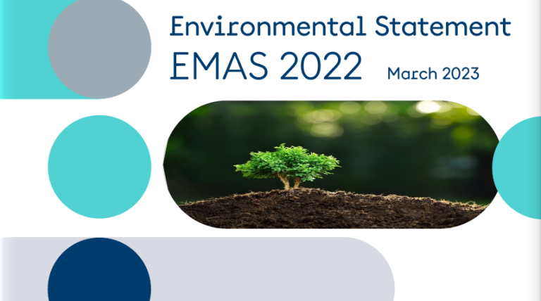 Cover of Environmental Statement EMAS 2022