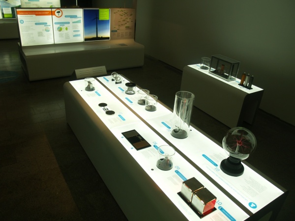 Display model showing the exhibit