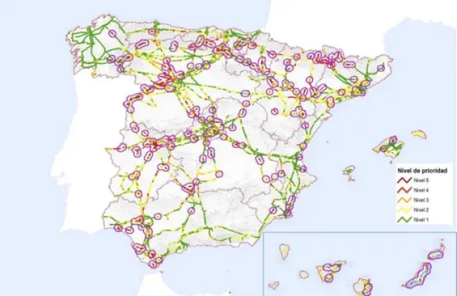 Mapa de riesgos de España