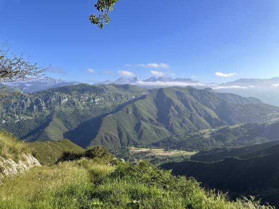 Paisaje desde una cabaña