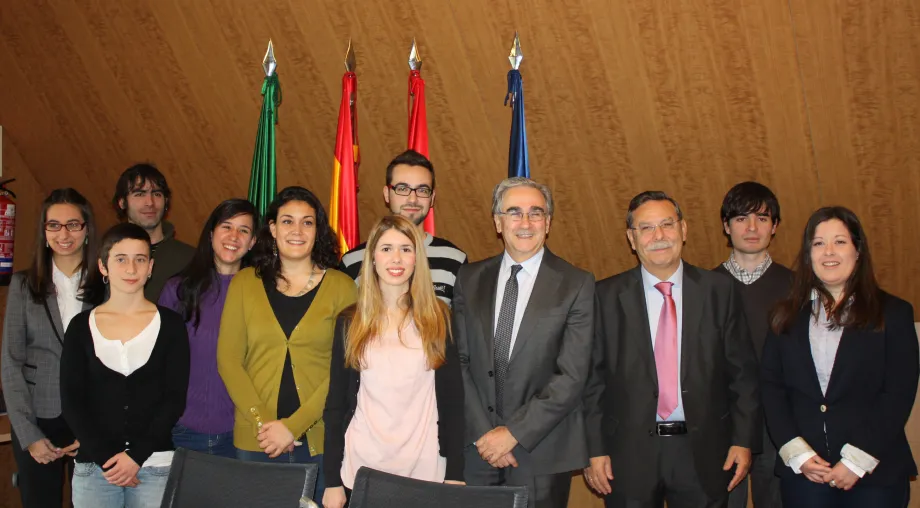 El rector de la Universidad Autónoma de Madrid, José M. Sanz, y el Presidente de Red Eléctrica
