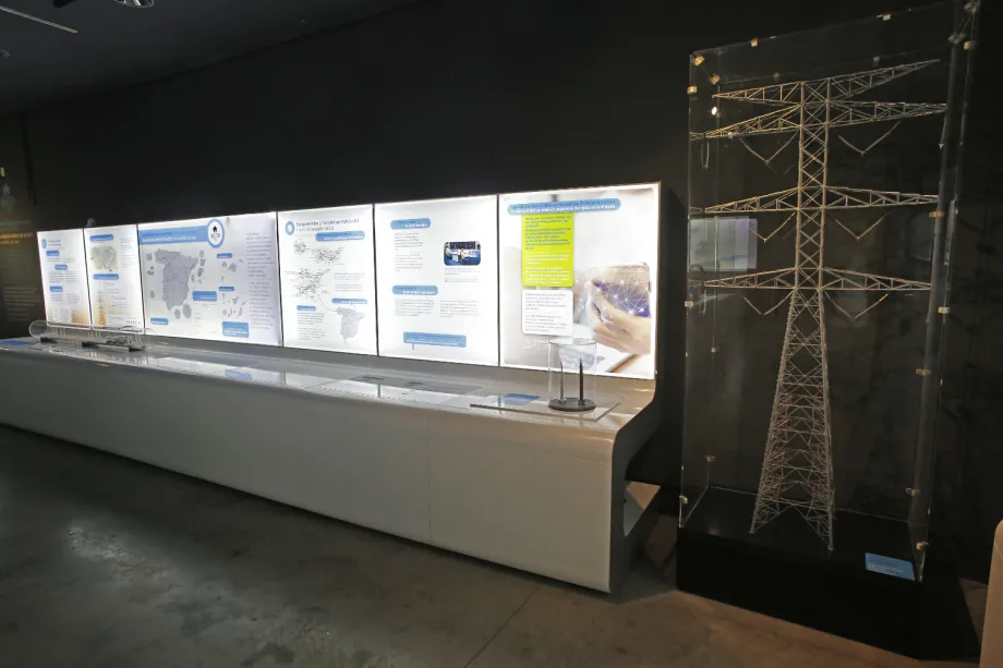 Espacio informativo en el que se detalla la red de transporte.