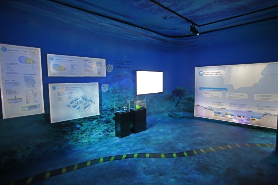 Interconexiones submarinas Recorrer este espacio supone sumergirse de lleno en la red de interconexiones ocultas bajo el agua.