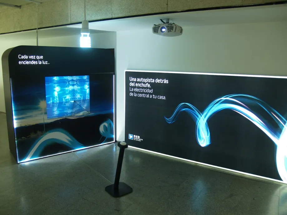 Entrada a la exposición en Logroño.