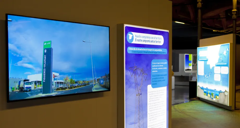 Module that explains Red Eléctrica’s commitment to the territory.