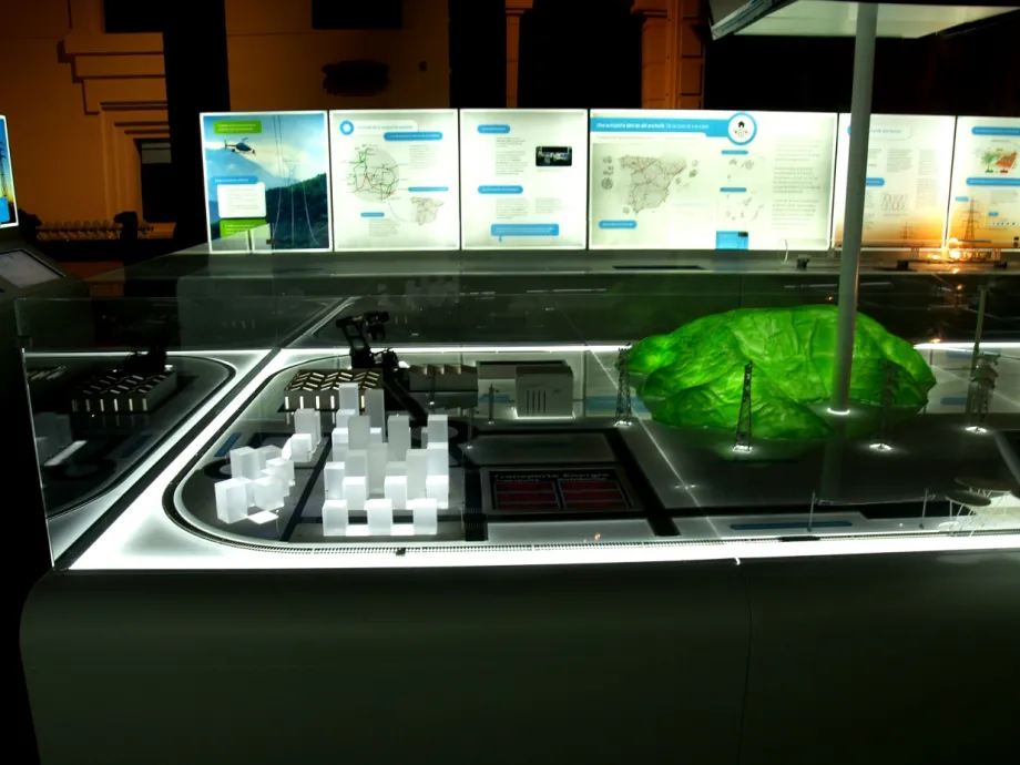 Display model showing the electricity system.