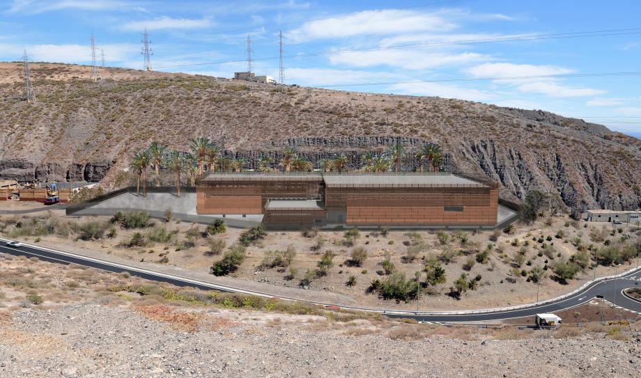 Scale model of the El Sabinal substation.