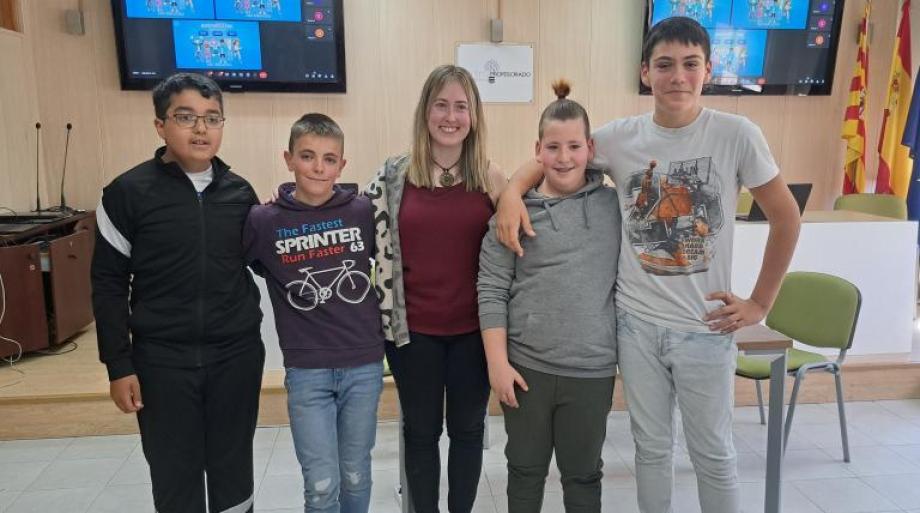 El equipo ganador en 1º de ESO, el IES Salvador Victoria, de Monreal del Campo.