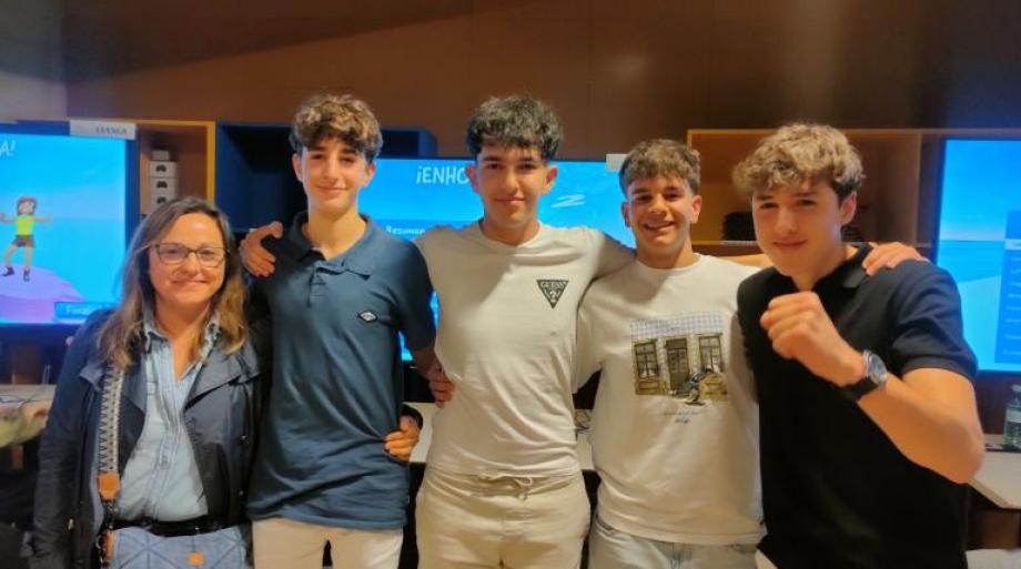 Los ganadores en la categoría de 4º de ESO: los alumnos del IES Bachiller Sabuco, de Albacete