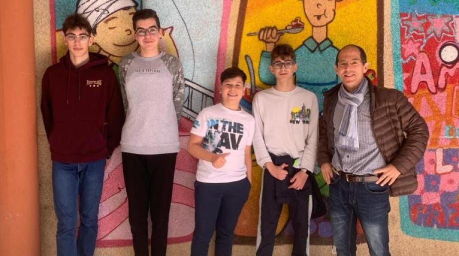 Los alumnos ganadores en 3º de ESO, del IES Ulia Fidentia de Montemayor (Córdoba).
