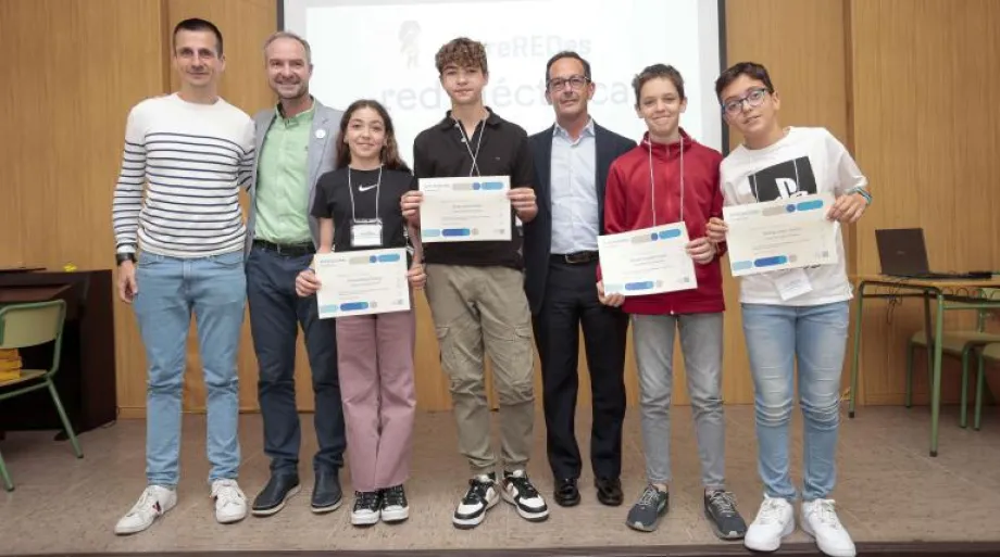 Los ganadores de 1º ESO, del Colegio San Calixto.