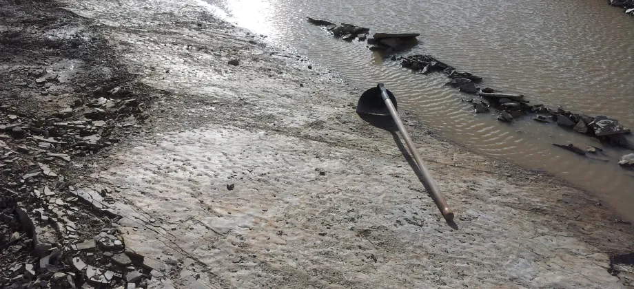 Ripples de oleaje en capas internas de la Unidad 4.