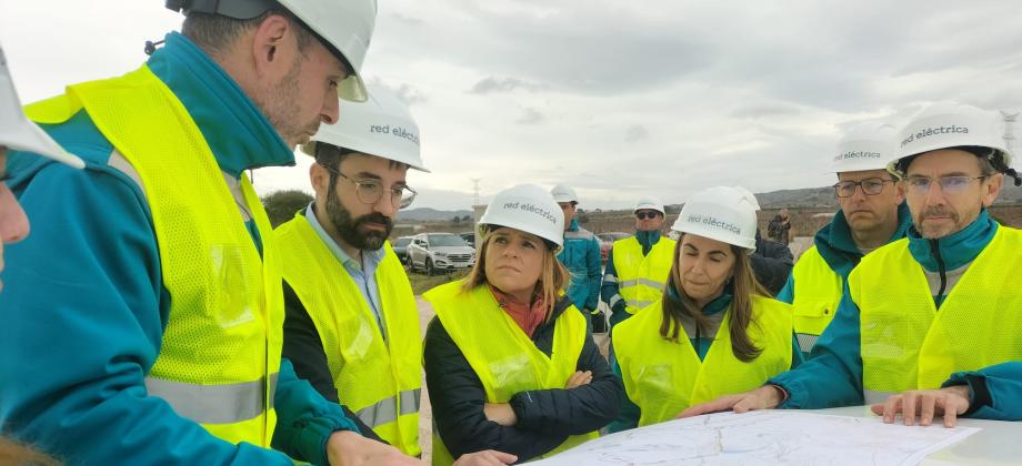 Visita de Joan Groizard a los trabajos de recuperación de apoyos.