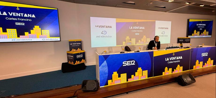 Carles Francino, La Ventana, broadcasting live from our corporate headquarters